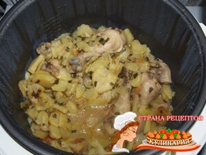 курица с картошкой в мультиварке 